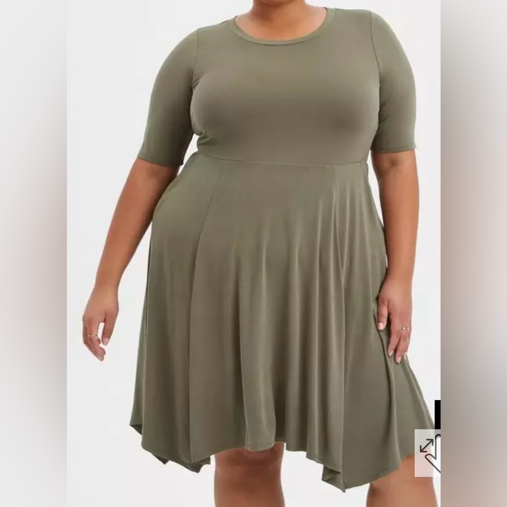 Torrid Olive Green Women's Dress
